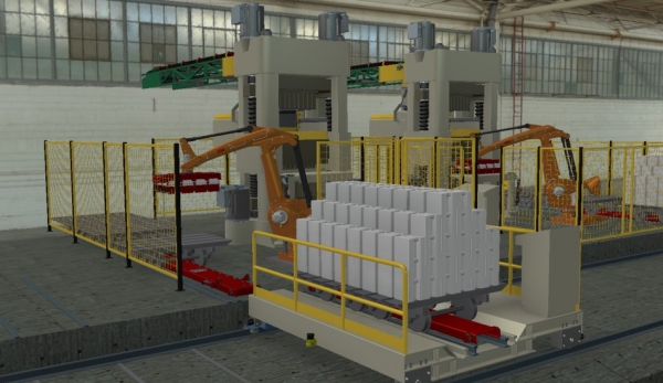 ANGRU-Double strike press SP-600 R-DD for sand-lime bricks